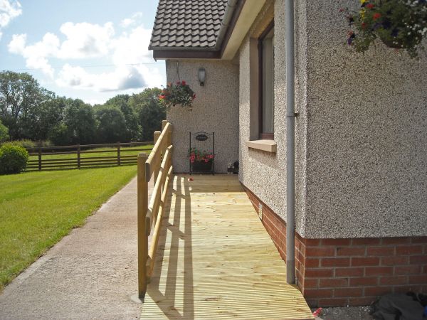 Hardwood Ramp Installation in Eden Prairie