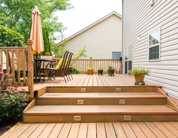 Wooden Patio Installation in Eden Prairie