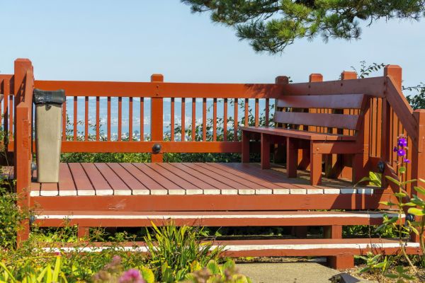 Redwood Deck Construction in Eden Prairie