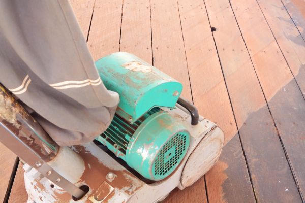 Cedar Deck Sanding in Eden Prairie